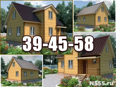 Постройка каркасного дома 7х9 с мансардой недорого